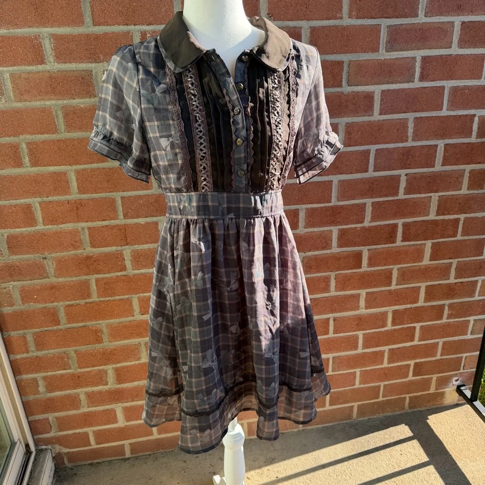 Axes Femme plaid dress - Picture 1 of 7